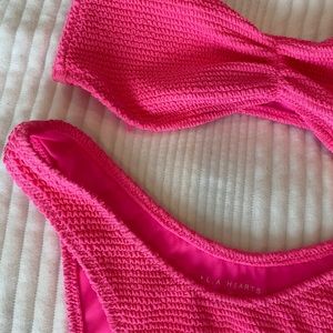 Hot Pink LA Hearts Bikini
